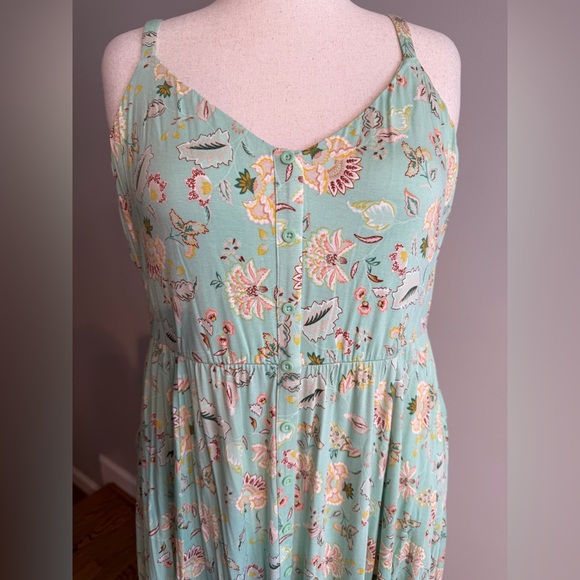 NWT Torrid Mint Floral Supersoft Button-Front Dress - Torrid Size 3 (22-24, 3X) - Picture 5 of 16